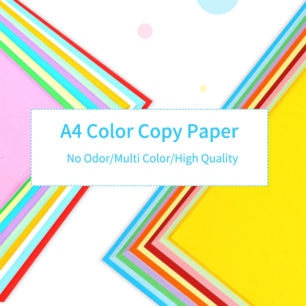 100 Sheets  Color Copy Paper 210x297mm/8.3x11.7in Printer Paper 70GSM for Copy Printing Writing Crafts & Art color paper paper