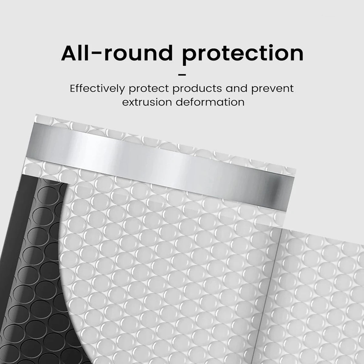 50Pcs Bubble Mailers Bubble Padded Mailing Envelopes Mailer Poly for Packaging Self Seal Shipping Bags Black Bubble Padding