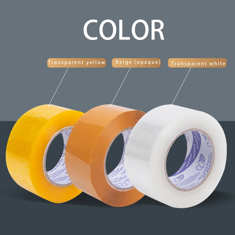 1 Roll 42mm Width Beige Tape Packing Tape, Clear Packaging Tape, Shipping Tape for Moving Boxes, Shipping, Office Moving Boxes