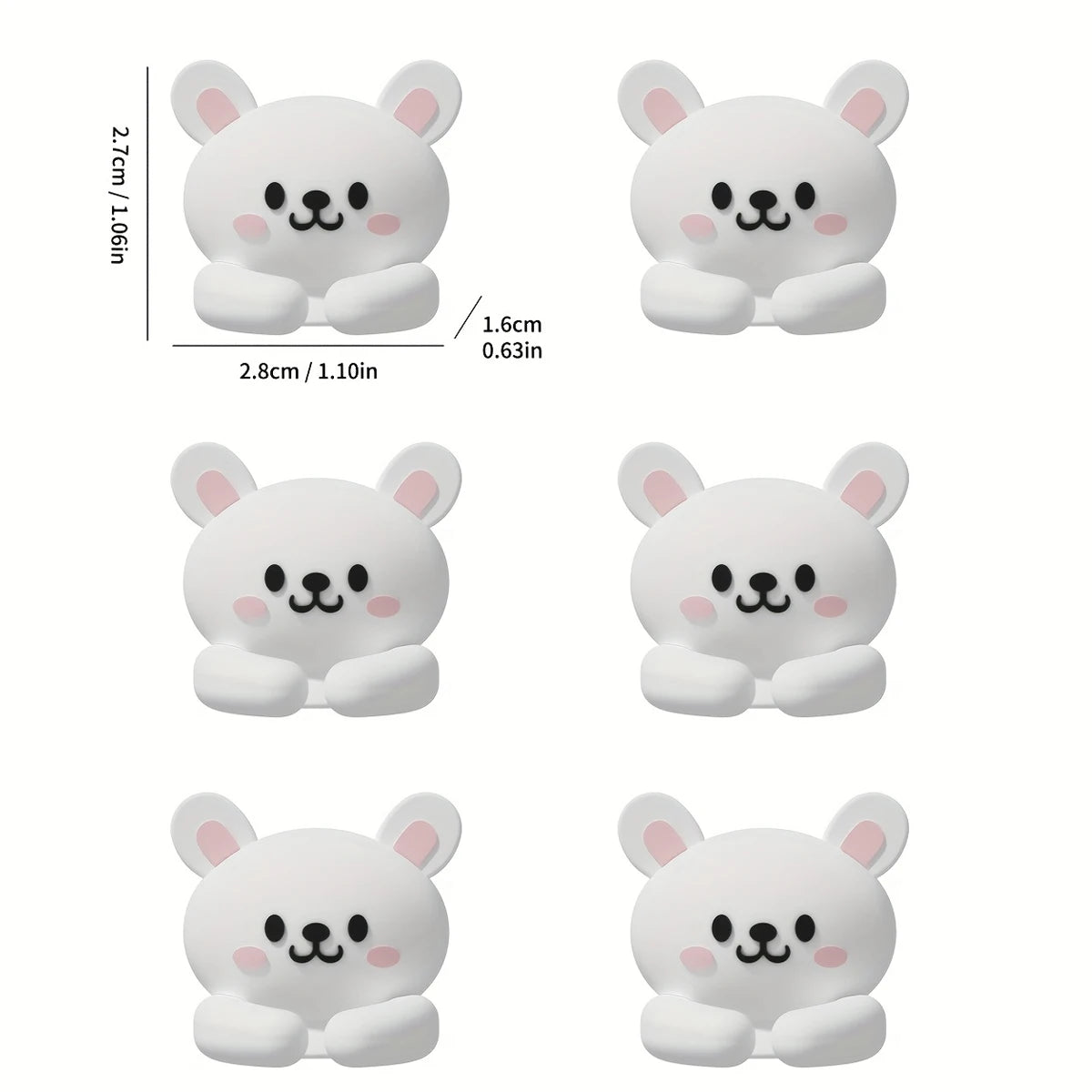 2/3pcs Cute Cartoon Desktop Cable Organizer Managers Self-Adhesive Winder Wire Cord Management Earphone Data Cable Clips Holder