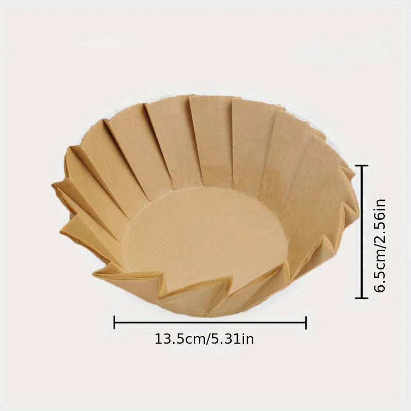 50/100Pcs Cake Pan Liner for Baking, Disposable Paper Cake Pans Nonstick Paper Molds, Pie Pineapple Pound Cakes Parchment Paper