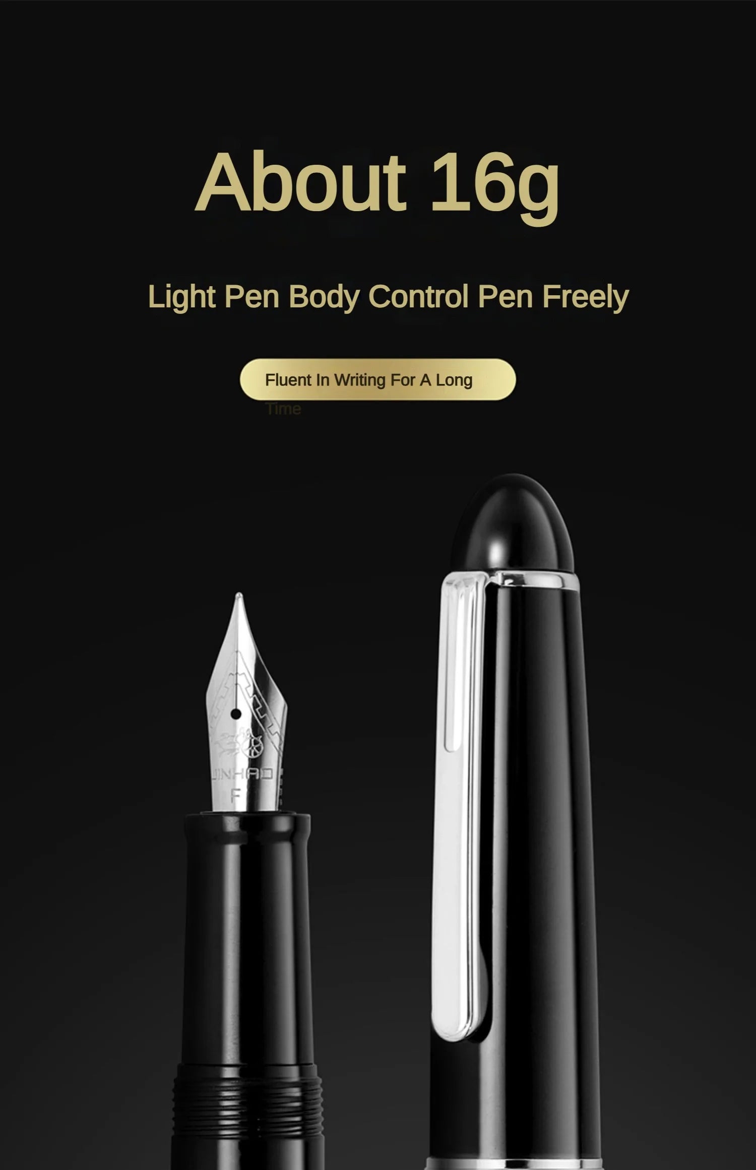 JINHAO 992 Fountain Pen Silver Clip 12 Colors Writing Pens Luxury Quality Student Business Office School Supplies Stationery