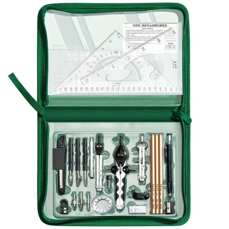 Engineering Machinery Drawing Tool Set Professional Drawing Tool Kit Drawing and Construction Drawings Student Geometry Set New