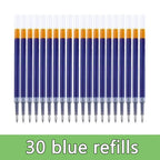 Press Gel Pen Signature pens Blue Black Red Refill Pen Bullet tip Gel Pen School office supplies art stationery