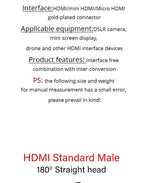 Ribbon FPV HDMI-Compatible Connector Flexible Flat Cable Raspberry Pi 4 Micro HDMI to HDMI/Mini HDMI Female 90 Degree FFC 20pin
