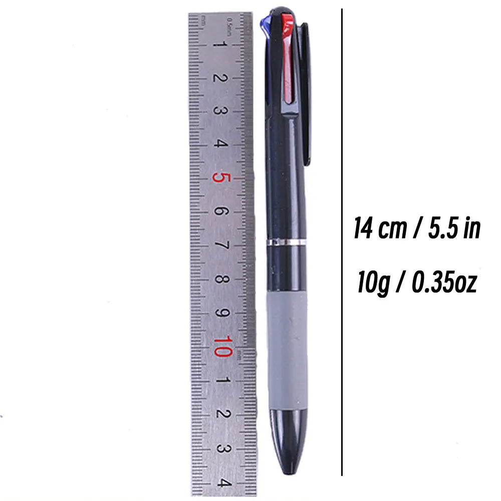 3 in 1 Red/Black/Blue Ink Color 0.7mm Student Ballpoint Pens Ball Point Writing Stationery Fine School Supplies Pencils Office