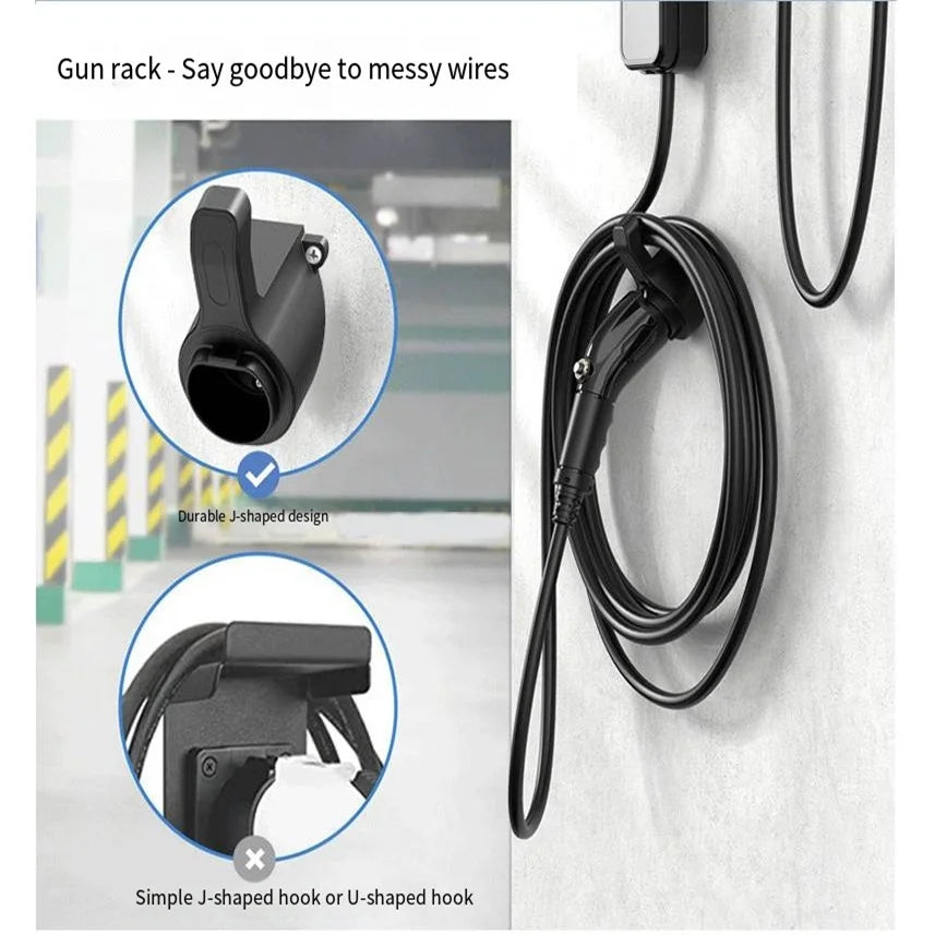 New energy charging pile fixed European javelin holder wire charging gun hook universal wall bracket type 2