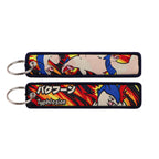 Kawaii Japanese Elf Anime Embroidery Key Fobs Key Tag Motorcycles Cars Backpack Chaveiro Keychain Fashion Keyring Friends Gifts