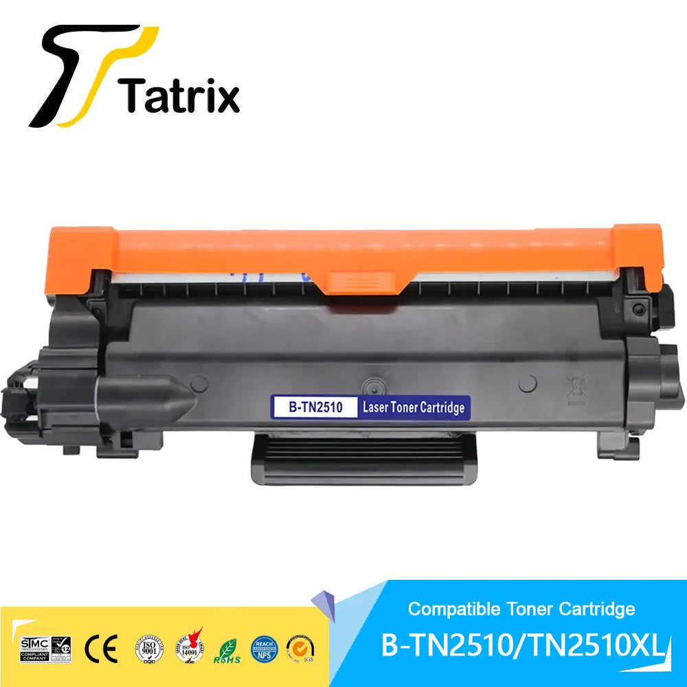 Tatrix TN2510 TN2510XL Compatible Black Laser Toner Cartridge for Brother DCP-L2620DW/L2627DW/L2627DWE/L2627DWXL/L2660DW Printer
