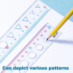 Deli 4pcs/set Transparent Soft Ruler Flexible Straight Triangle Rulers Protractor for Home Office Drawing Maths Measuring Tool