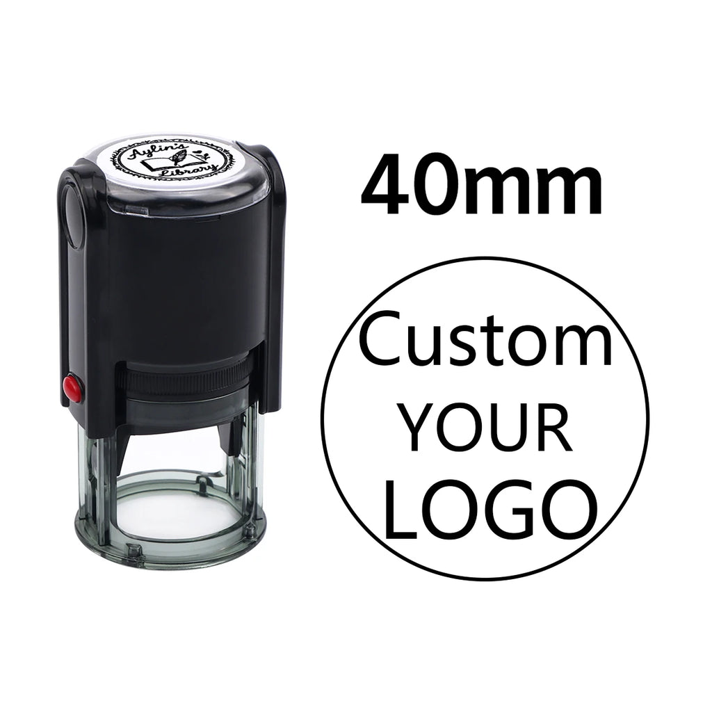 Custom Self-Inking Stamp With Your Own Logo,Photosensitive Ink / Rubber Stamp,Personalize Your Logo Multiple Ink Color Option