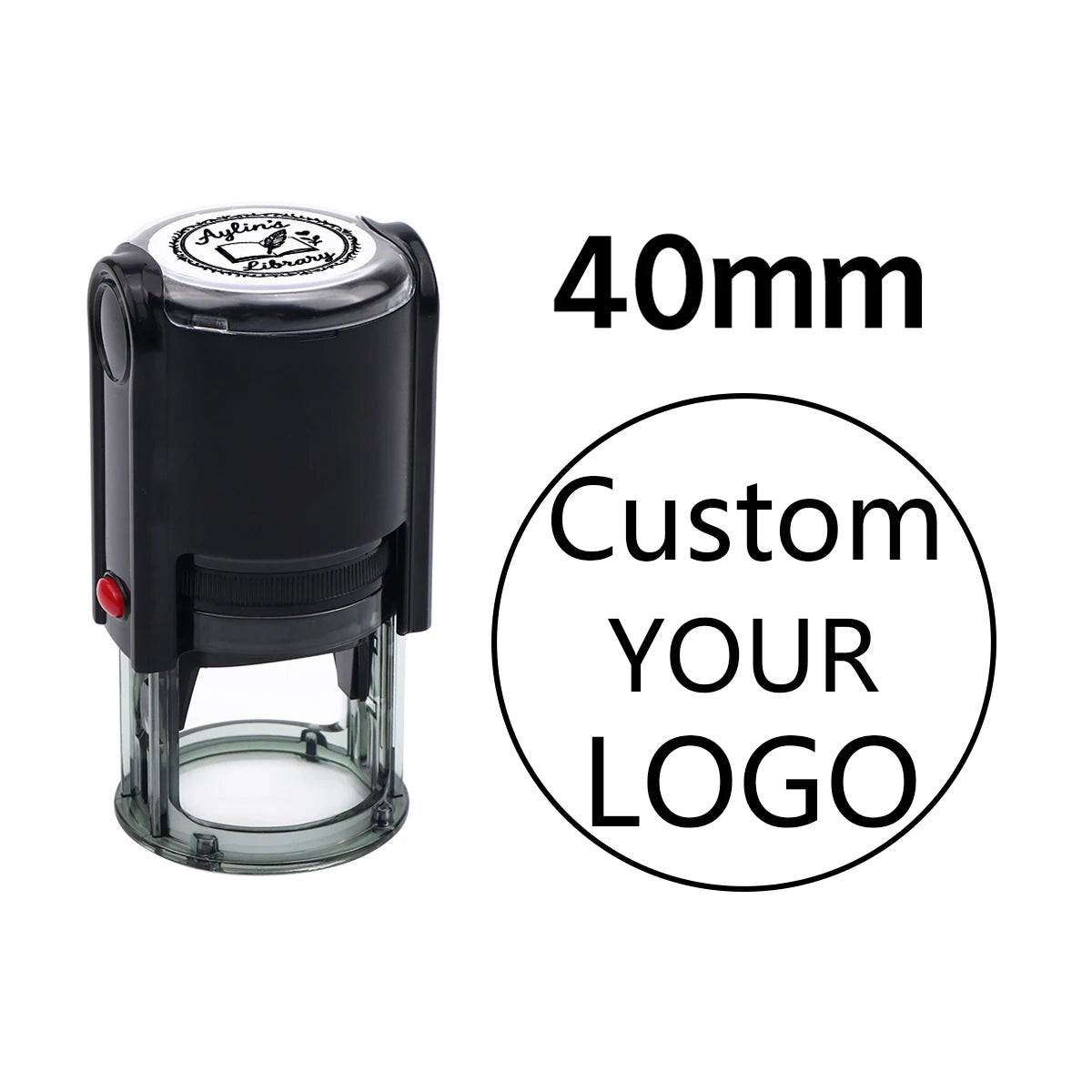 Custom Self-Inking Stamp With Your Own Logo,Photosensitive Ink / Rubber Stamp,Personalize Your Logo Multiple Ink Color Option