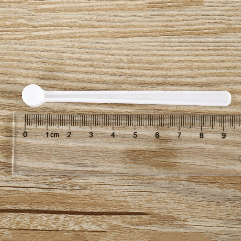 50Pcs 0.25ml Teaspoon Plastic Micro Tiny Little Measuring Spoons for Cosmetics Powders Glitter Seasoning Measurement Tools