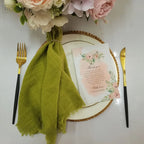 6PCS 43x43cm Dinner Table Rustic Decor Muslin Tea Towels, Birthday Decore Retro Cotton Cheesecloth, Cotton Gauze Wedding Napkins