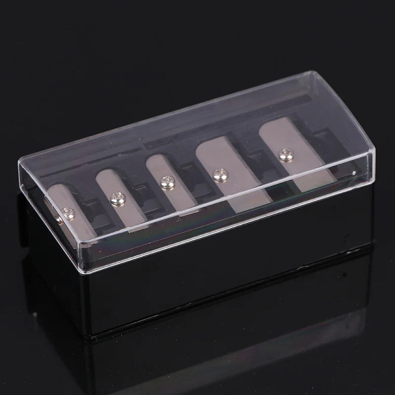 1Pcs 5 Holes Sharpener Multi-functional Pencil Sharpener with Lid for Eyeliner Lipliner Pencils