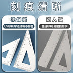 M&G Ruler Set, Cast Iron Material, Straightedge, Triangle Ruler, Protractor, Includes pp Box, Student Math Drawing Set