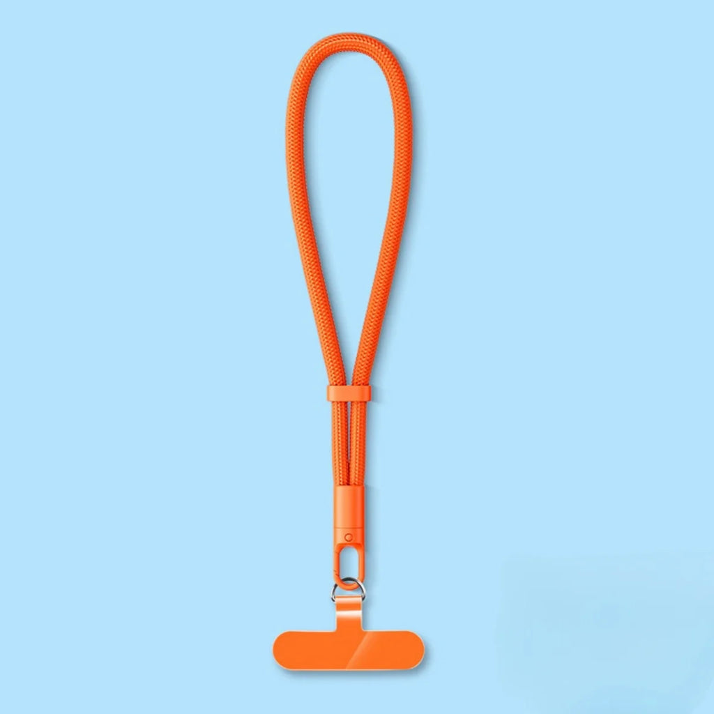 Universal Adjustable Mobile Phone Lanyard Short Wrist Strap with Self-locking Anti-drop Design Durable Polyester Phone Strap