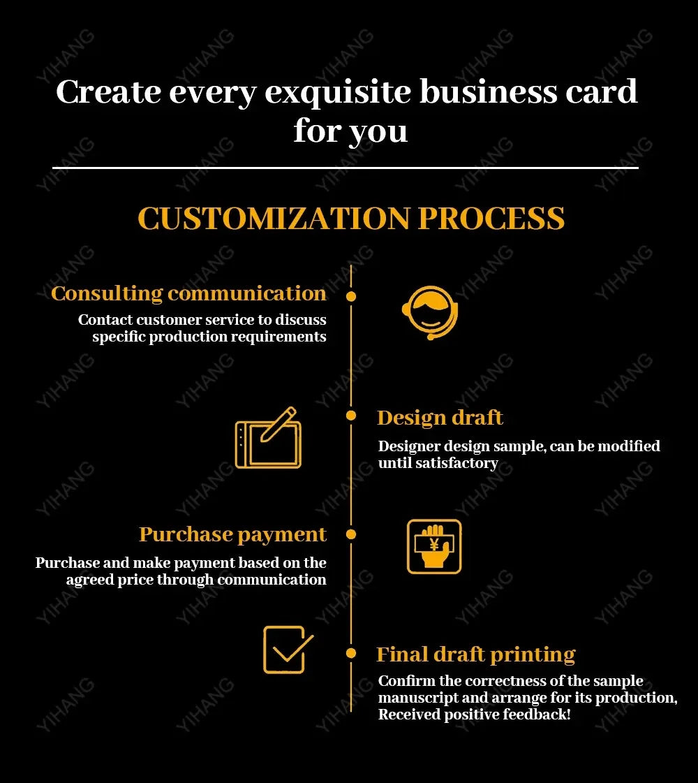100 Customized Logo Double-Sided Full-Color Printing Film Waterproof Business Card Thank-You Card Gift Card