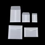 50Pcs/Pack Simple Semi-Transparent Vellum Paper Envelopes Matte Frosted for Postcards Greeting Cards Wedding Invitations