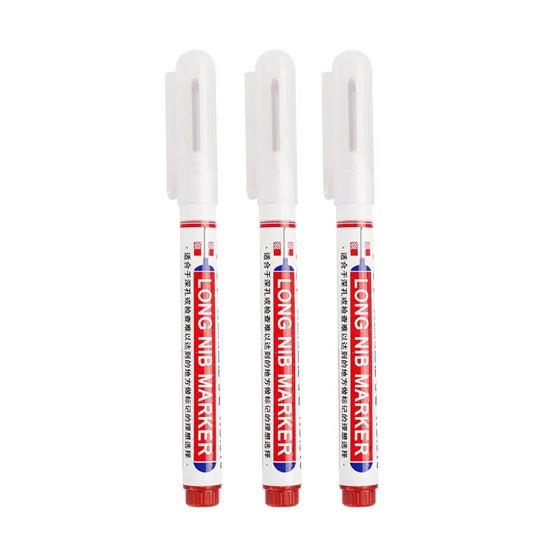 White Marker Pens 0.7/1.0/2.5mm Waterproof Oily Permanent Paint Pen Markers for Wood Rock Plastic Leather Glass Metal Ceramic