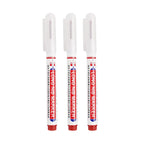 White Marker Pens 0.7/1.0/2.5mm Waterproof Oily Permanent Paint Pen Markers for Wood Rock Plastic Leather Glass Metal Ceramic