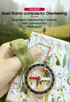 KANPAS Basic Competition Orienteering Thumb Compass, MA-40-FS