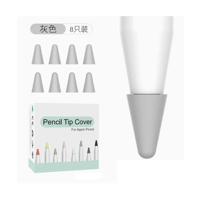 8pcs Soft Silicone Nib Cover For Apple Pencil 1 2 Tip Case Sleeve For Apple Pencil 1st 2nd Gen Touchscreen Stylus Pen Nib Case
