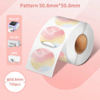 Phomemo PM-241BT Shipping Label Printer Label Sticker Round Label Square Label Rainbow Color DIY Logo Design Small Business