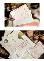 Yoofun 96 sheets Vintage Style Memo Pad Material Paper for Journal Planner Scrapbooking Materials Stationery Notes Paper