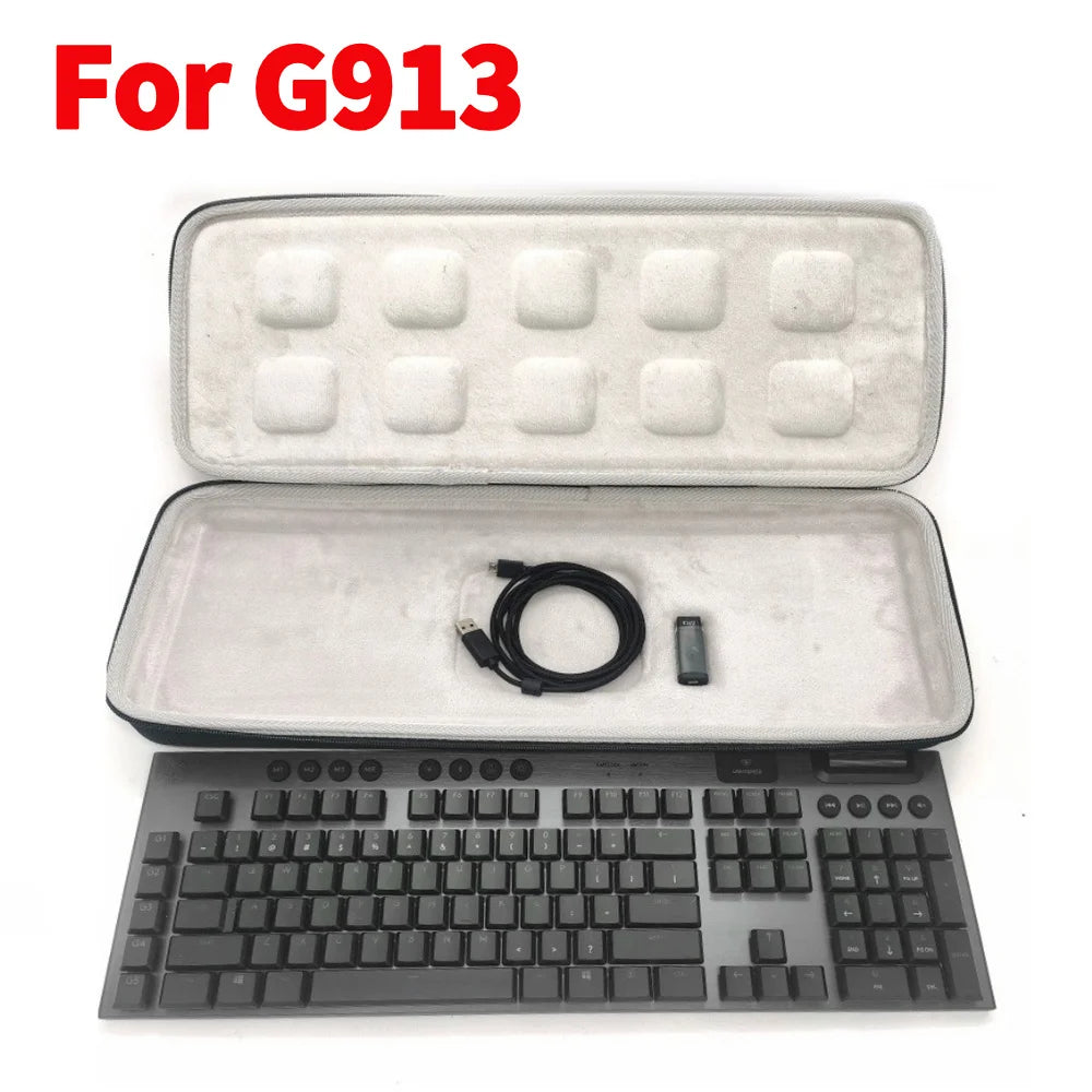 Carrying Case for MX Keys S Wireless Keyboard Storage Case Shockproof EVA Hard Case Illuminated Keyboard Storage Bag