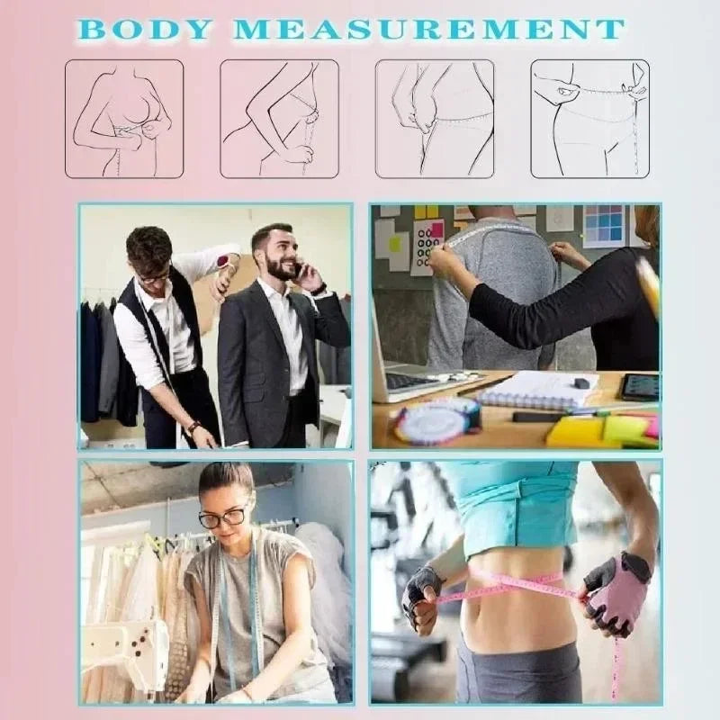 1pc 150cm Mini Tape Measure Body Sewing Flexible Ruler for Weight Loss Medical Body DIY Jewelry Making Accessories