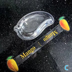 10pcs Creative Mango Shape Disposable Dessert Cake Plastic Cup DIY Cake Cream Mousse Packaging Box With Clear Cover