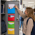 Magnetic Hanging Wall File Organizer, Strong Magnet Mail Paper Document Folder Holder and Magazine Rack for Office Home School