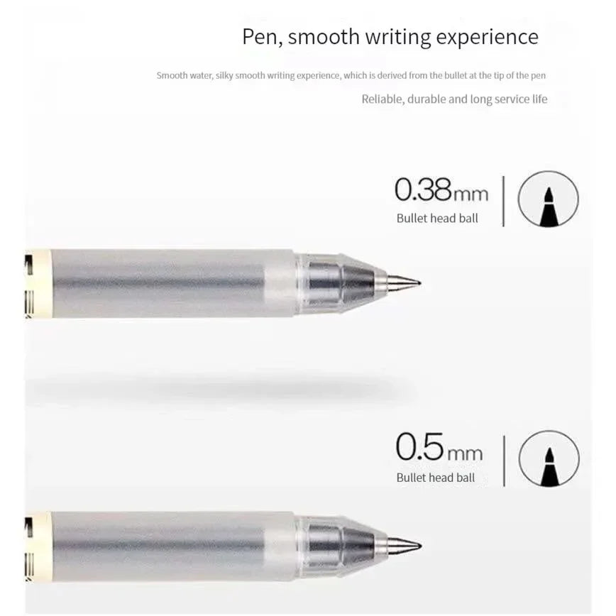 6/8Pcs/Set MUJIs Gel Pen Black/Red/Blue 0.38/0.5mm Ink Japan Color Pen Office School Ballpoint Pen Japanese Kawaii Stationery