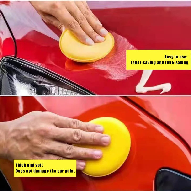 Car Detailing Tools Car Polishing and Waxing Sponges High-Density Foam Application Pads for Detailed Car Washing and Maintenance