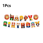 117 Pcs One Piece Party Supplies-One Piece Party Banner Balloons Cake Topper Plates Etc One Piece Birthday Party Decorations