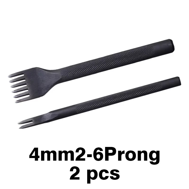 WUTA 1 Piece Diamond Point Black Pricking Iron Leather Chisel Leather Craft Hole Punch Tools Stitching Tools 3/4mm Available