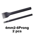 WUTA 1 Piece Diamond Point Black Pricking Iron Leather Chisel Leather Craft Hole Punch Tools Stitching Tools 3/4mm Available