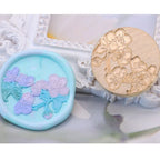 Star Sky Lotus Rose Pattern Wax Seal Stamp Retro Sealing Wax Stamp Replace Head Flowers Leaf Decorate Gift