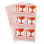 60pcs/lot Fragile Warning Label Sticker Hazard Warning Sign Handle With Care Keep Express Label Adhesive