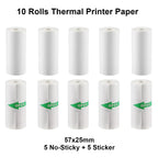 Sticker Printer - Model X6 Print Pods Mini Printer, Bluetooth Thermal Sticker Maker with Rolls Paper | Compatible with iPhone