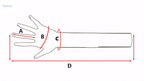 Stylish Unisex Latex Long Gloves - Durable, Natural Material, Versatile Use