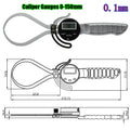 0-6inch 0-8inch External digital caliper 0-150mm. Outside caliper. Caliper gauge sheet Thickness Gauge Power 0.5-8.5Inch