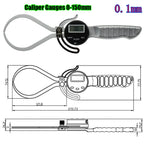 0-6inch 0-8inch External digital caliper 0-150mm. Outside caliper. Caliper gauge sheet Thickness Gauge Power 0.5-8.5Inch