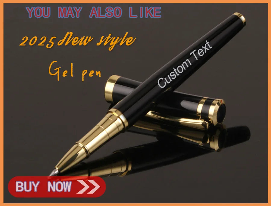 Custom Gel Pen School Things Supply Stationery Store Metal Ballpoint Office Accessories Writing Beautiful Teacher Gift