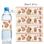 Birthday Decoration Capybara Birthday Invitation Card Cup Tablecloth Plate Napkin Poster Baby Shower Birthday Girl Party Favors