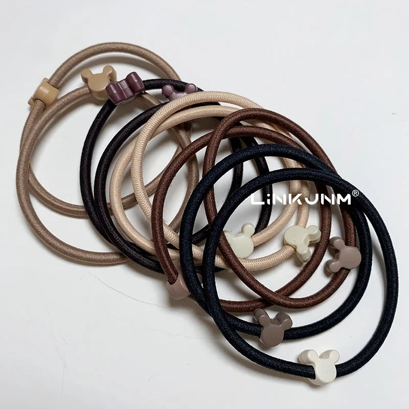 10PCS New Girls Elastic Hair Rubber Bands Kids Headbands Women Hair Tie Hair Gum Ponytail Hair Holders Hair Accessories
