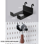 Desktop Standing Pegboard For Home And Office Use. Freely Combinable Accessories For Organizing Stationery.