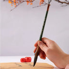 Traditional Chinese Calligraphy Brush Oil Painting Wolf Hair Scriptures Writing Brush Oil Watercolor Wood Art Paint Brush