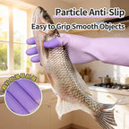 Latex Cleaning Gloves Non Slip Grip Waterproof Reusable for Dish Washing Kitchen Bathroom Household and Laundry Chores